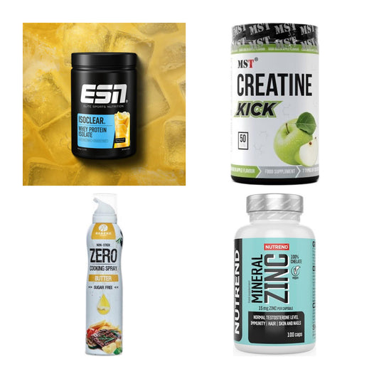 Wettkampfvorbereitung: ESN ISOCLEAR + MST Creatine + 2 weitere – alle enthaltenen Artikel