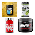 Wettkampfvorbereitung: ESN ISOCLEAR + MST Creatine + 2 weitere – alle enthaltenen Artikel