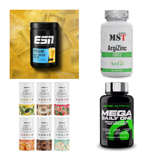 Wettkampfvorbereitung: ESN ISOCLEAR + MST ArgiZinc + 2 weitere – alle enthaltenen Artikel
