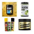 Wettkampfvorbereitung: ESN ISOCLEAR + MST Creatine + 2 weitere – alle enthaltenen Artikel