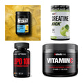 Wettkampfvorbereitung: ESN ISOCLEAR + MST Creatine + 2 weitere – alle enthaltenen Artikel