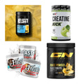 Wettkampfvorbereitung: ESN ISOCLEAR + MST Creatine + 2 weitere – alle enthaltenen Artikel