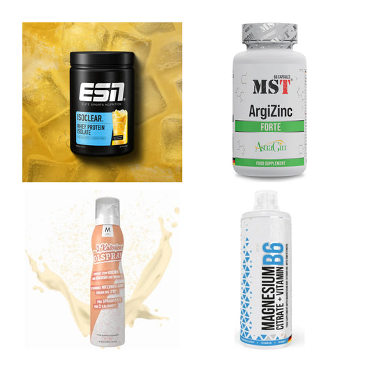 Wettkampfvorbereitung: ESN ISOCLEAR + MST ArgiZinc + 2 weitere – alle enthaltenen Artikel