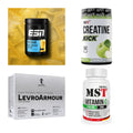 Wettkampfvorbereitung: ESN ISOCLEAR + MST Creatine + 2 weitere – alle enthaltenen Artikel