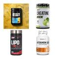 Wettkampfvorbereitung: ESN ISOCLEAR + MST Creatine + 2 weitere – alle enthaltenen Artikel
