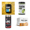 Wettkampfvorbereitung: ESN ISOCLEAR + MST Creatine + 2 weitere – alle enthaltenen Artikel