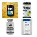 Wettkampfvorbereitung: ESN ISOCLEAR + MST Creatine + 2 weitere – alle enthaltenen Artikel