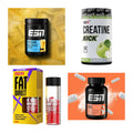 Wettkampfvorbereitung: ESN ISOCLEAR + MST Creatine + 2 weitere – alle enthaltenen Artikel