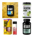 Wettkampfvorbereitung: ESN ISOCLEAR + MST Creatine + 2 weitere – alle enthaltenen Artikel