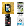 Wettkampfvorbereitung: ESN ISOCLEAR + MST Creatine + 2 weitere – alle enthaltenen Artikel