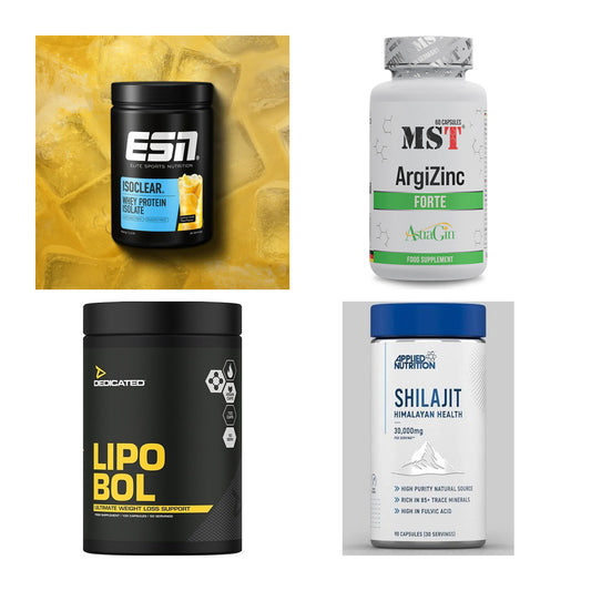 Wettkampfvorbereitung: ESN ISOCLEAR + MST ArgiZinc + 2 weitere – alle enthaltenen Artikel