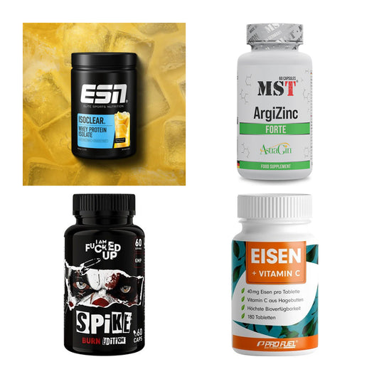Wettkampfvorbereitung: ESN ISOCLEAR + MST ArgiZinc + 2 weitere – alle enthaltenen Artikel