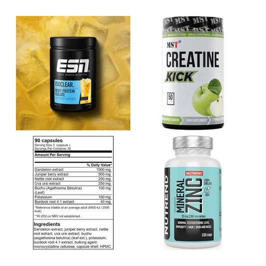 Wettkampfvorbereitung: ESN ISOCLEAR + MST Creatine + 2 weitere – alle enthaltenen Artikel