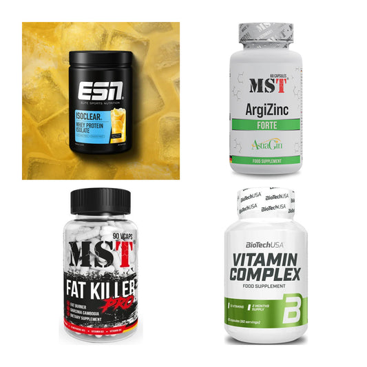 Wettkampfvorbereitung: ESN ISOCLEAR + MST ArgiZinc + 2 weitere – alle enthaltenen Artikel