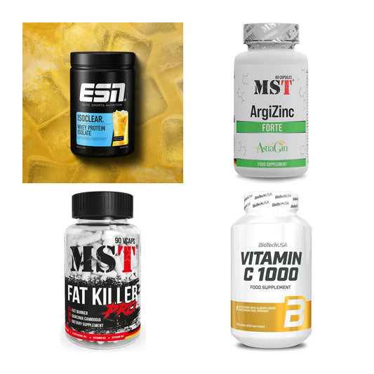 Wettkampfvorbereitung: ESN ISOCLEAR + MST ArgiZinc + 2 weitere – alle enthaltenen Artikel