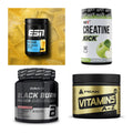 Wettkampfvorbereitung: ESN ISOCLEAR + MST Creatine + 2 weitere – alle enthaltenen Artikel