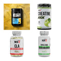 Wettkampfvorbereitung: ESN ISOCLEAR + MST Creatine + 2 weitere – alle enthaltenen Artikel