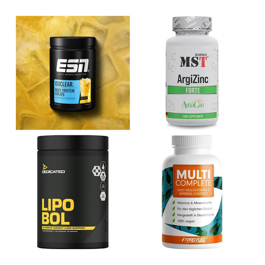 Wettkampfvorbereitung: ESN ISOCLEAR + MST ArgiZinc + 2 weitere – alle enthaltenen Artikel