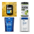 Wettkampfvorbereitung: ESN ISOCLEAR + MST Creatine + 2 weitere – alle enthaltenen Artikel