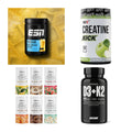 Wettkampfvorbereitung: ESN ISOCLEAR + MST Creatine + 2 weitere – alle enthaltenen Artikel