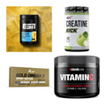 Wettkampfvorbereitung: ESN ISOCLEAR + MST Creatine + 2 weitere – alle enthaltenen Artikel
