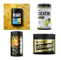 Wettkampfvorbereitung: ESN ISOCLEAR + MST Creatine + 2 weitere – alle enthaltenen Artikel