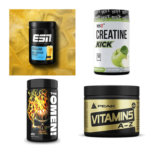 Wettkampfvorbereitung: ESN ISOCLEAR + MST Creatine + 2 weitere – alle enthaltenen Artikel