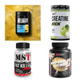 Wettkampfvorbereitung: ESN ISOCLEAR + MST Creatine + 2 weitere – alle enthaltenen Artikel