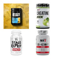 Wettkampfvorbereitung: ESN ISOCLEAR + MST Creatine + 2 weitere – alle enthaltenen Artikel