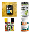 Wettkampfvorbereitung: ESN ISOCLEAR + MST Creatine + 2 weitere – alle enthaltenen Artikel