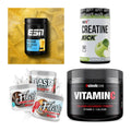 Wettkampfvorbereitung: ESN ISOCLEAR + MST Creatine + 2 weitere – alle enthaltenen Artikel