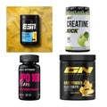 Wettkampfvorbereitung: ESN ISOCLEAR + MST Creatine + 2 weitere – alle enthaltenen Artikel