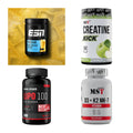 Wettkampfvorbereitung: ESN ISOCLEAR + MST Creatine + 2 weitere – alle enthaltenen Artikel