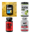 Wettkampfvorbereitung: ESN ISOCLEAR + MST Creatine + 2 weitere – alle enthaltenen Artikel