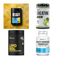 Wettkampfvorbereitung: ESN ISOCLEAR + MST Creatine + 2 weitere – alle enthaltenen Artikel