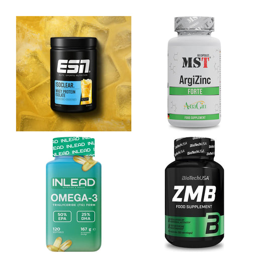 Wettkampfvorbereitung: ESN ISOCLEAR + MST ArgiZinc + 2 weitere – alle enthaltenen Artikel