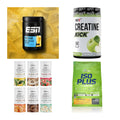 Wettkampfvorbereitung: ESN ISOCLEAR + MST Creatine + 2 weitere – alle enthaltenen Artikel