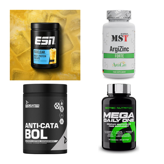 Wettkampfvorbereitung: ESN ISOCLEAR + MST ArgiZinc + 2 weitere – alle enthaltenen Artikel