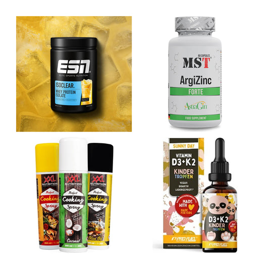 Wettkampfvorbereitung: ESN ISOCLEAR + MST ArgiZinc + 2 weitere – alle enthaltenen Artikel