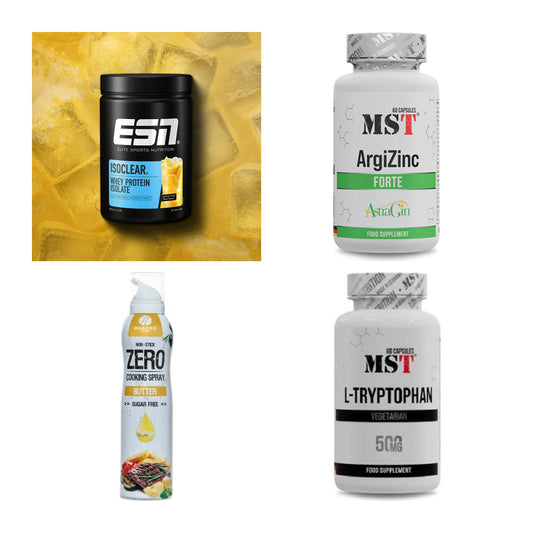Wettkampfvorbereitung: ESN ISOCLEAR + MST ArgiZinc + 2 weitere – alle enthaltenen Artikel