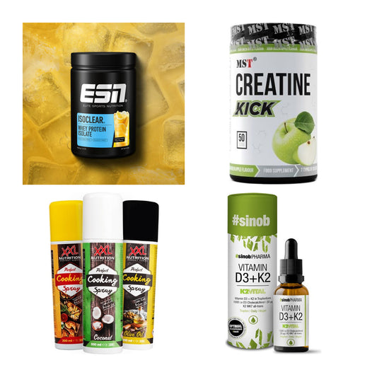Wettkampfvorbereitung: ESN ISOCLEAR + MST Creatine + 2 weitere – alle enthaltenen Artikel