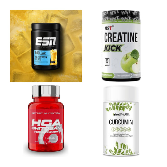 Wettkampfvorbereitung: ESN ISOCLEAR + MST Creatine + 2 weitere – alle enthaltenen Artikel