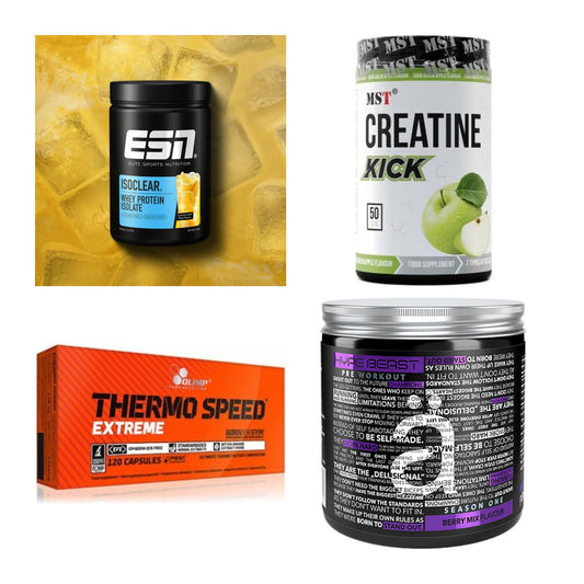 Wettkampfvorbereitung: ESN ISOCLEAR + MST Creatine + 2 weitere – alle enthaltenen Artikel