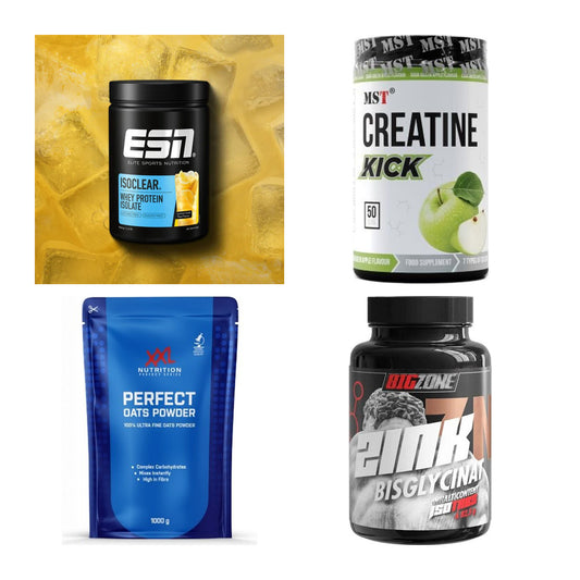 Wettkampfvorbereitung: ESN ISOCLEAR + MST Creatine + 2 weitere – alle enthaltenen Artikel
