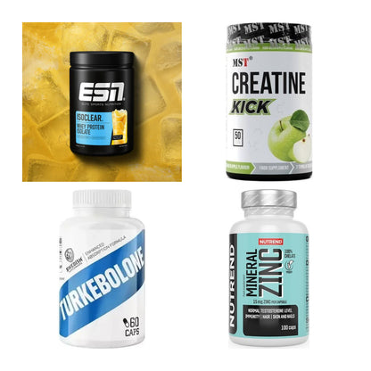 Wettkampfvorbereitung: ESN ISOCLEAR + MST Creatine + 2 weitere – alle enthaltenen Artikel