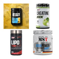 Wettkampfvorbereitung: ESN ISOCLEAR + MST Creatine + 2 weitere – alle enthaltenen Artikel