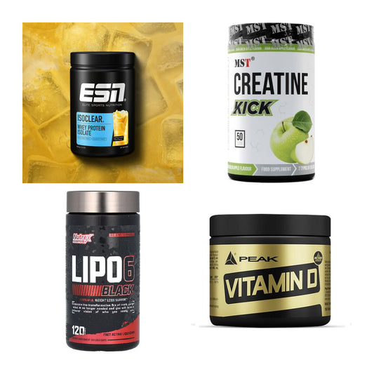 Wettkampfvorbereitung: ESN ISOCLEAR + MST Creatine + 2 weitere – alle enthaltenen Artikel