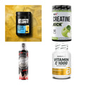 Wettkampfvorbereitung: ESN ISOCLEAR + MST Creatine + 2 weitere – alle enthaltenen Artikel