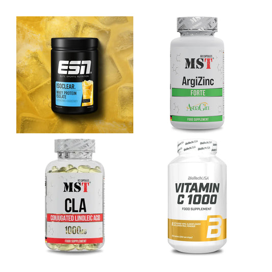 Wettkampfvorbereitung: ESN ISOCLEAR + MST ArgiZinc + 2 weitere – alle enthaltenen Artikel