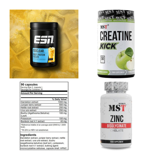 Wettkampfvorbereitung: ESN ISOCLEAR + MST Creatine + 2 weitere – alle enthaltenen Artikel